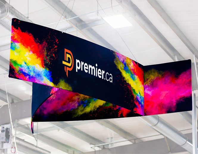 Premier.ca designs, manufactures and sells dye sublimated custom display products